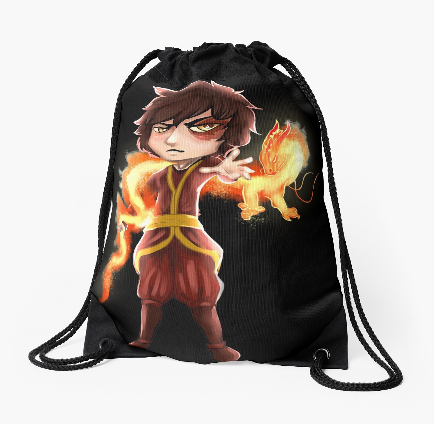 Prince Zuko Drawstring Bag By Shadow Crystol Redbubble