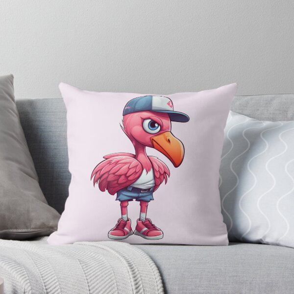Item preview, Cool Flamingo Wearing a Baseball Cap (Pink) designed and sold by vasetti-press.