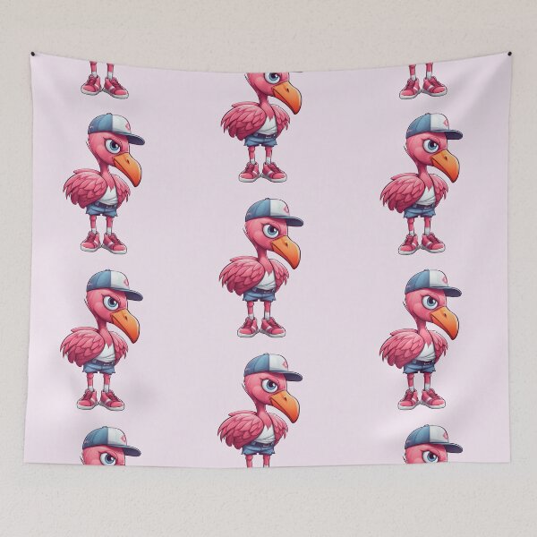 Item preview, Cool Flamingo Wearing a Baseball Cap (Pink) designed and sold by vasetti-press.