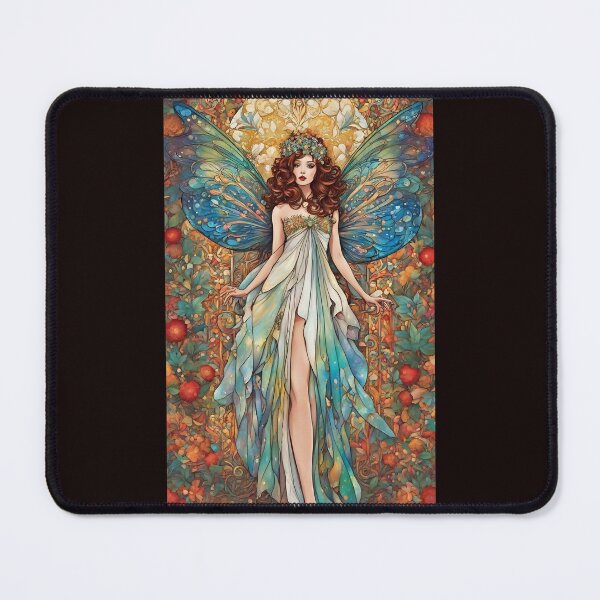 Item preview, Christmas Abstract Fairy No. 003- abstract, fairy nouveau designed and sold by FaerieFusion.