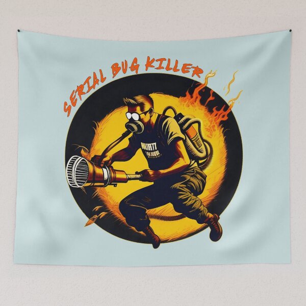 Item preview, Serial bug killer - funny exterminator  designed and sold by SidTastic .