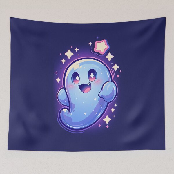Item preview, Sticker illustration, Ghost Of Disapproval cute cartoon character designed and sold by Gabi.Media.