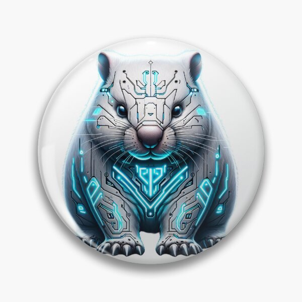 Item preview, Neon Digger - Cyber Wombat  designed and sold by MrAI-Store.