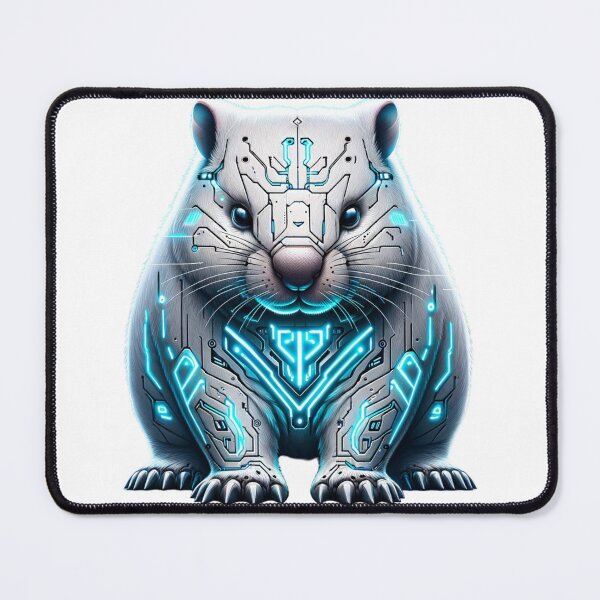 Item preview, Neon Digger - Cyber Wombat  designed and sold by MrAI-Store.