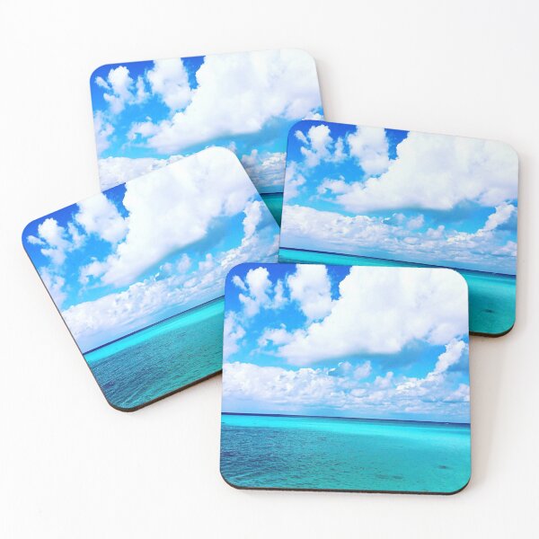 Item preview, blue sea and white clouds background designed and sold by MegzDesign.