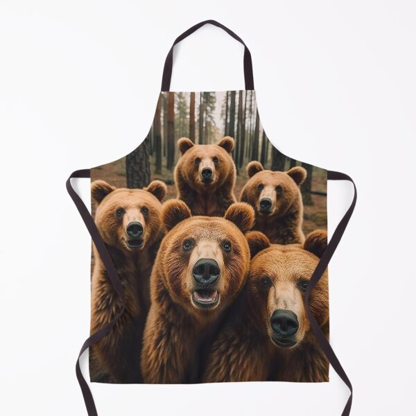 Item preview, Bear Squad Selfie: Hyper-Realistic Optical Illusion designed and sold by Michele Lobgianizze.