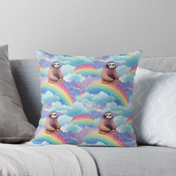 Item preview, Sloth rainbow retro pattern designed and sold by Karel Koblen.