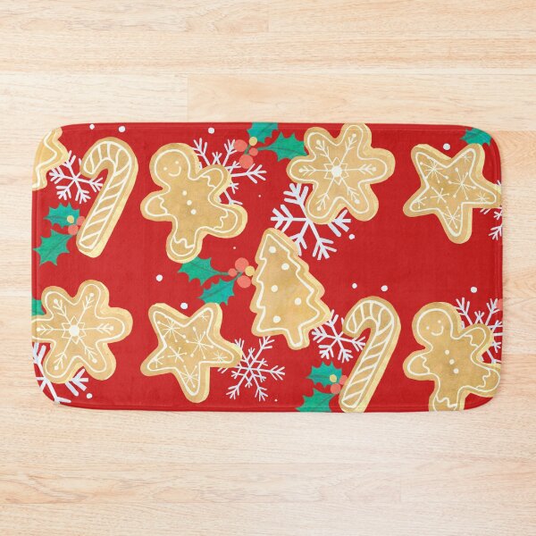 Item preview, Christmas Gingerbread Cookies on Red Background  designed and sold by Megaera8.
