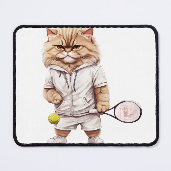 Item preview, Cute Persian Cat playing tennis designed and sold by chathai.