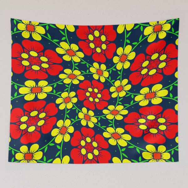 Item preview, Colorful Flowers Background designed and sold by Patternflower.