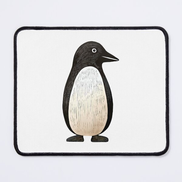 Item preview, Simple Sketch Penguin: Minimalistic Charm on Display designed and sold by hamishby.