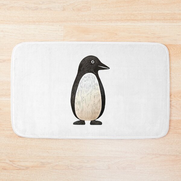 Item preview, Simple Sketch Penguin: Minimalistic Charm on Display designed and sold by hamishby.
