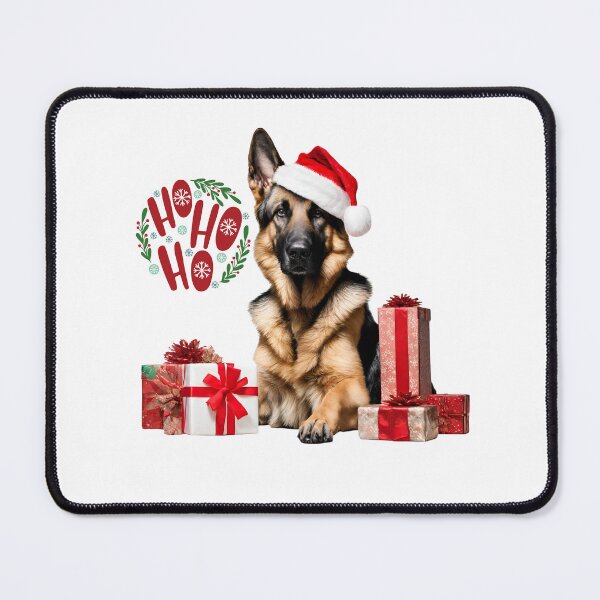 Item preview, German Shepherd Santa Saying HO HO HO! designed and sold by Fredster1966.