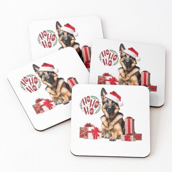 Item preview, German Shepherd Santa Saying HO HO HO! designed and sold by Fredster1966.