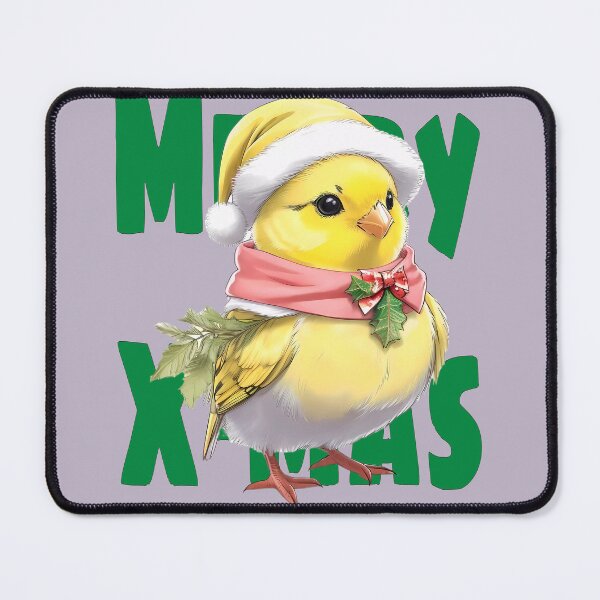 Item preview, Adorable Canary Bird in a Santa Hat designed and sold by purrfect pattern.