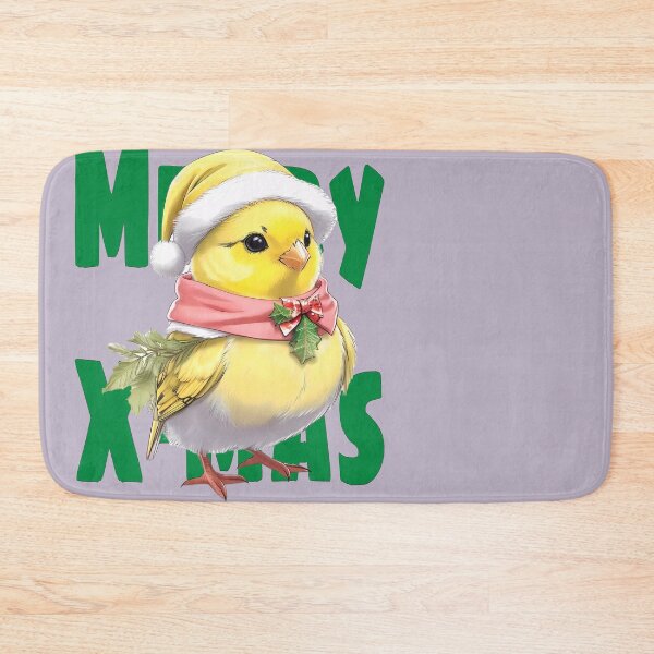 Item preview, Adorable Canary Bird in a Santa Hat designed and sold by purrfect pattern.