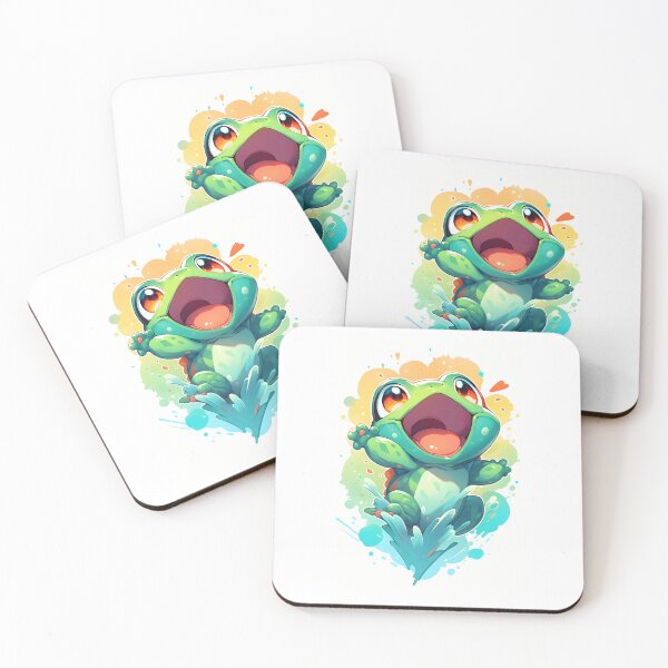 Item preview,  Screaming froggy cute cartoon character designed and sold by Gabi.Media.