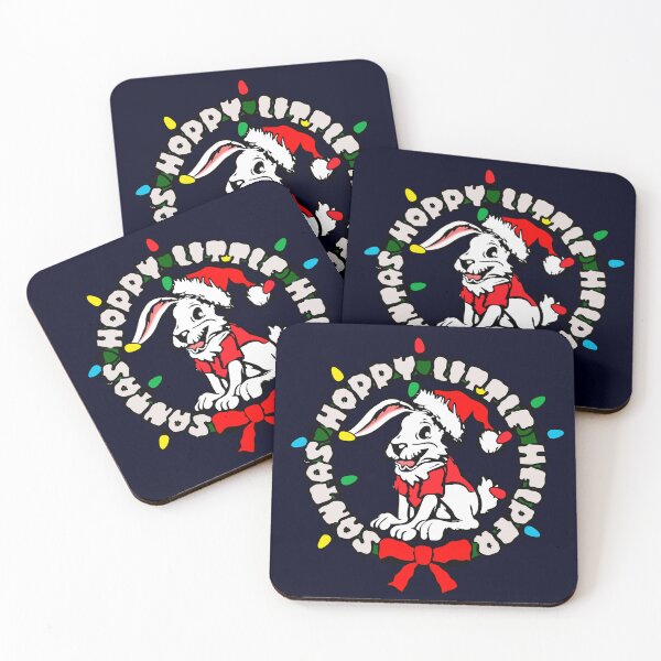 Item preview, Santa's Hoppy Little Helper Funny Bunny Christmas Wreath designed and sold by CRHPOD20.