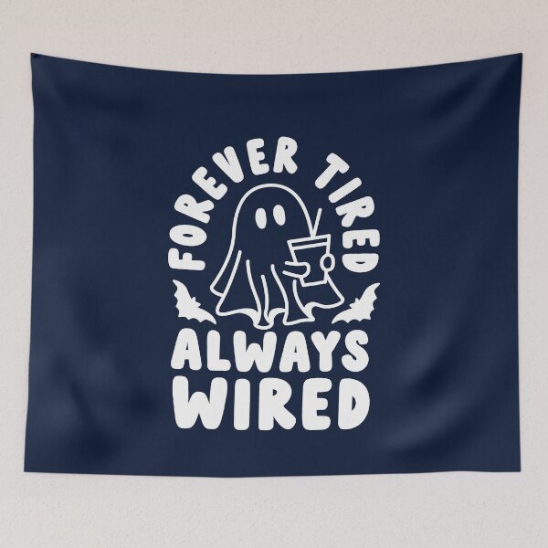 Item preview, Forever Tired Always Wired-Ghost Boo designed and sold by Mitsurosuro.
