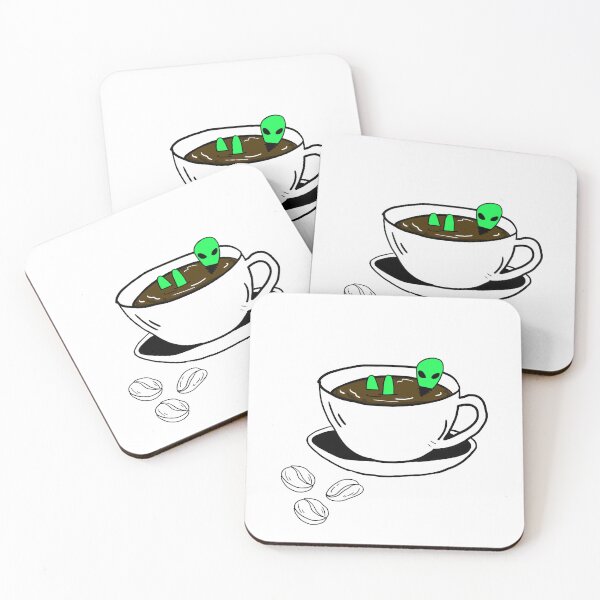 Item preview, Aliens and your favorite coffee designed and sold by tanapong51.