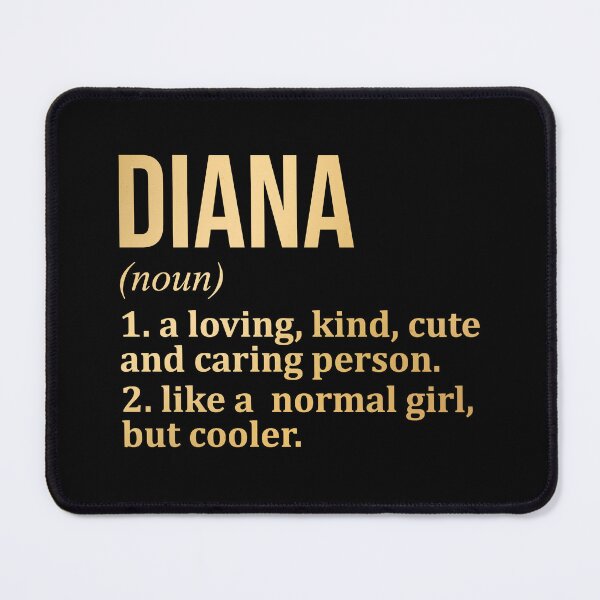 Item preview, Diana Name Definition in Gold designed and sold by XCIV.