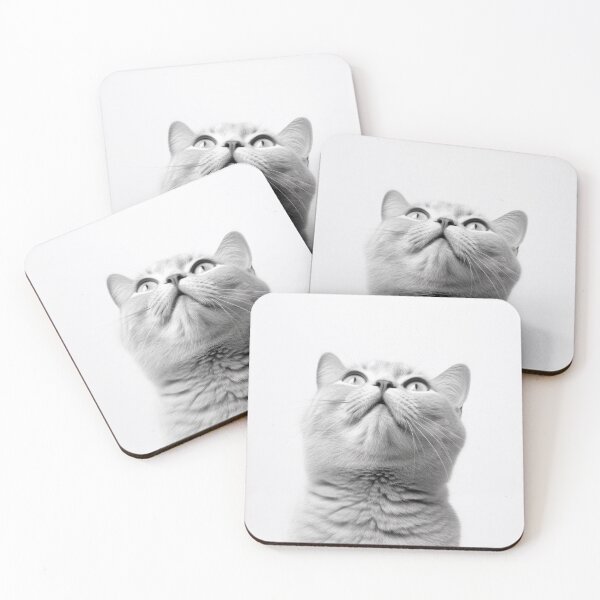 Item preview, Whimsical Cat Laughter: Silver & Gray Dream designed and sold by Michele Lobgianizze.