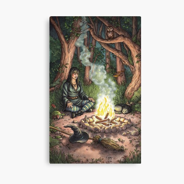 Everyday Witch Tarot - The Hermit Canvas Print