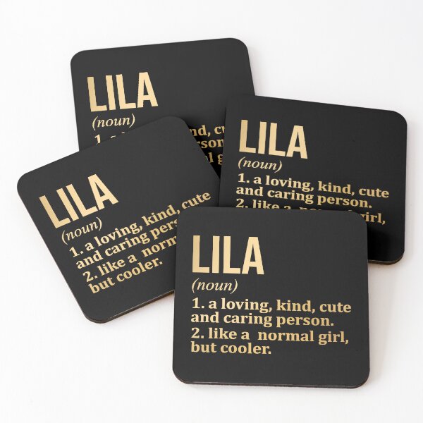Item preview, Lila Name Definition in Gold designed and sold by XCIV.