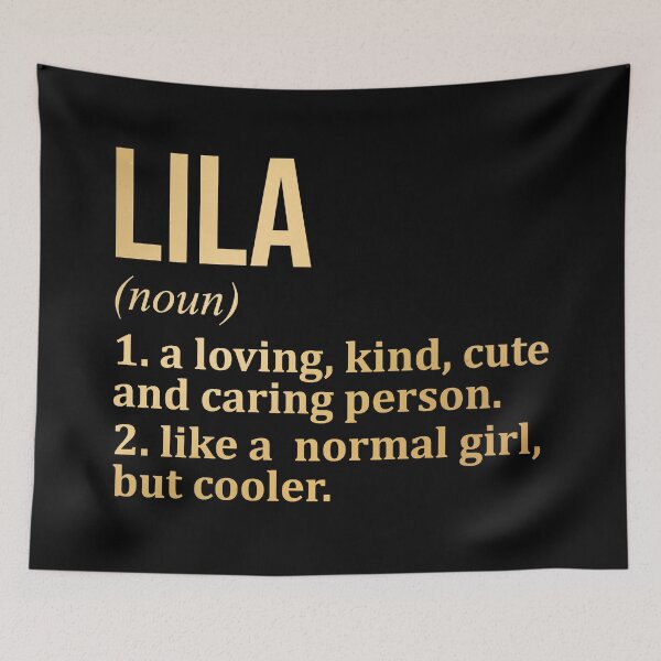 Item preview, Lila Name Definition in Gold designed and sold by XCIV.