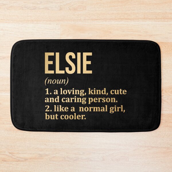 Item preview, Elsie Name Definition in Gold designed and sold by XCIV.