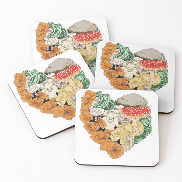Item preview, Mushroom love / Mushroom heart designed and sold by AlteredAroha.