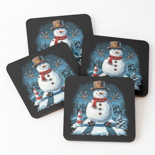 Item preview, Funny snowman crossing road crosswalk snowmies Christmas kid designed and sold by World-Store1.