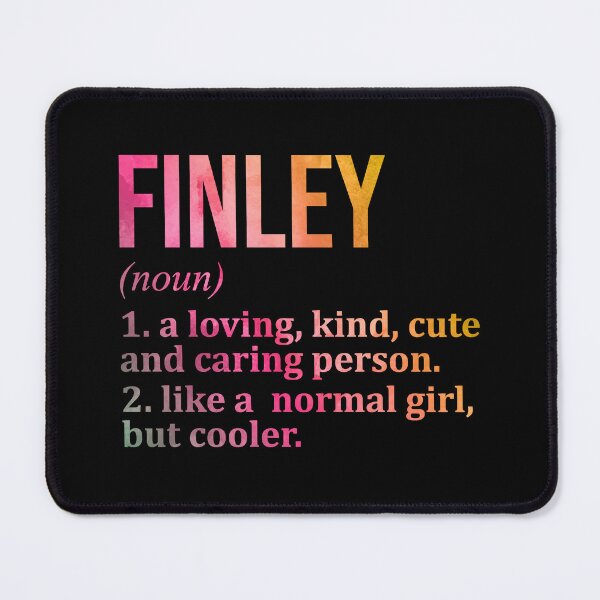 Item preview, Finley Name Definition in Watercolor designed and sold by XCIV.