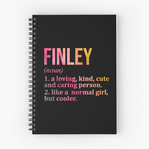 Item preview, Finley Name Definition in Watercolor designed and sold by XCIV.