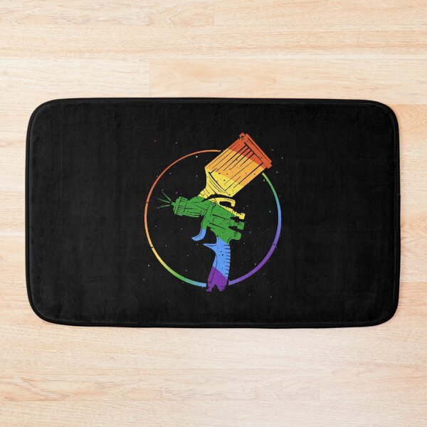 Item preview, Auto Body Painter LGBT - Paint Sprayer Rainbow Flag round design designed and sold by venomousvector.