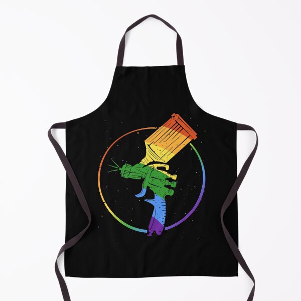Item preview, Auto Body Painter LGBT - Paint Sprayer Rainbow Flag round design designed and sold by venomousvector.