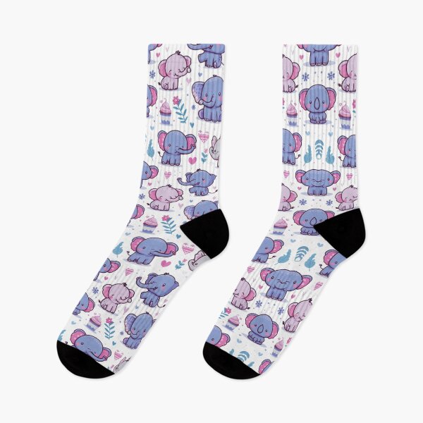 Item preview, seamless pattern cute elephant  designed and sold by Cuteanimecorner.