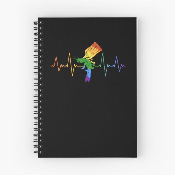 Item preview, Paint Sprayer Heartbeat LGBT - Car Painting Pulse Line Rainbow Flag Distressed Design designed and sold by venomousvector.