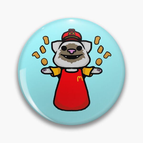 Item preview, Fast food worker kitty designed and sold by Snappery.