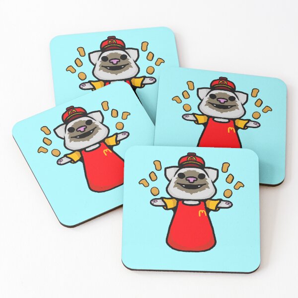 Item preview, Fast food worker kitty designed and sold by Snappery.