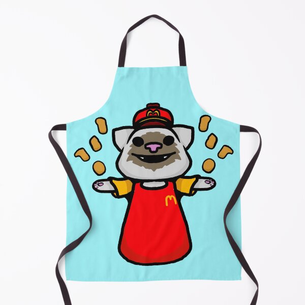 Item preview, Fast food worker kitty designed and sold by Snappery.