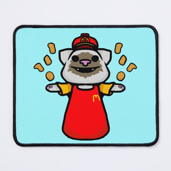 Item preview, Fast food worker kitty designed and sold by Snappery.