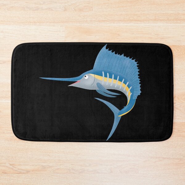 Item preview, Swordfish sailfish fun cartoon illustration designed and sold by FrogFactory.