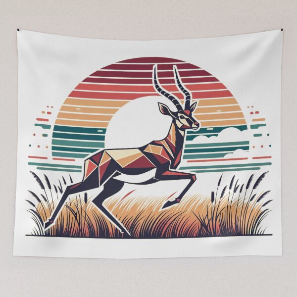 Item preview, gazelle designed and sold by FarbenFabel.