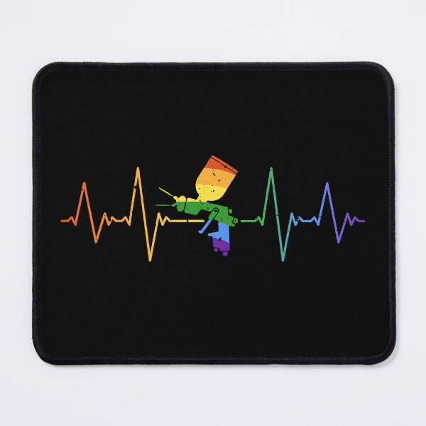 Item preview, Paint Spray Sprayer Pulse Line LGBT Rainbow Flag Distressed Design designed and sold by venomousvector.