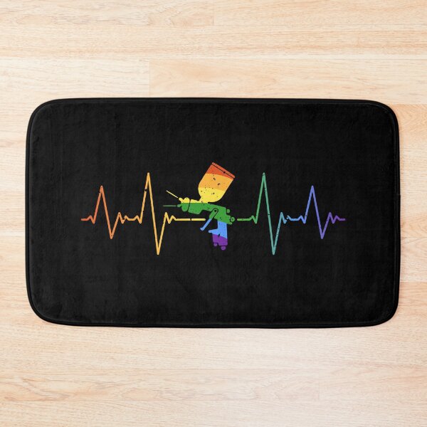 Item preview, Paint Spray Sprayer Pulse Line LGBT Rainbow Flag Distressed Design designed and sold by venomousvector.