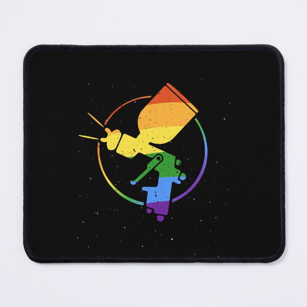 Item preview, Car Painting LGBT Rainbow Flag Distressed Round Design  designed and sold by venomousvector.