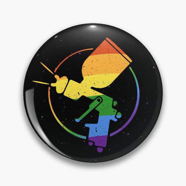 Item preview, Car Painting LGBT Rainbow Flag Distressed Round Design  designed and sold by venomousvector.