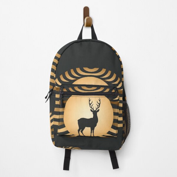 Item preview, Golden Moonlight Silhouette: A Modern Minimalist Deer Design designed and sold by unimuse.