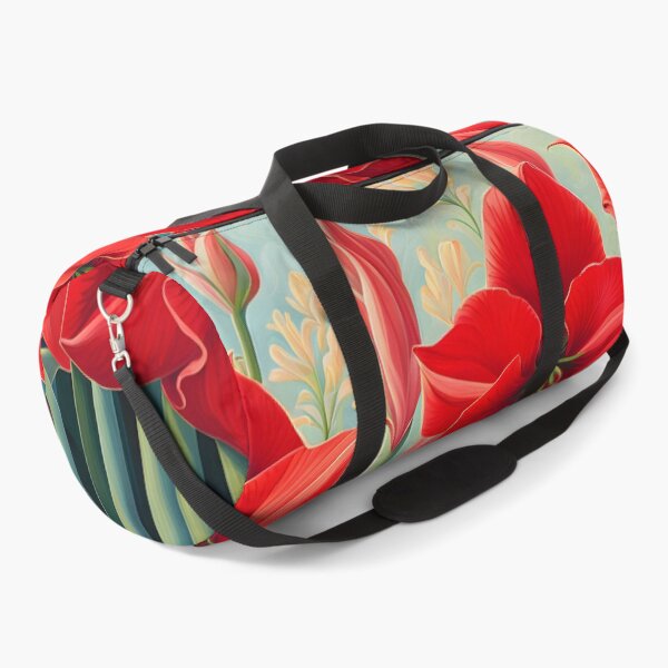 Item preview, Impressionist-Style picture of Red Amaryllis Flowers designed and sold by Petalandfur.